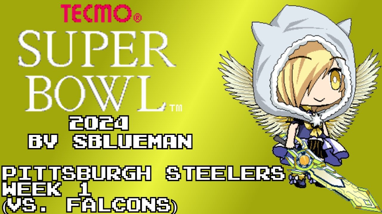 Tecmo Super Bowl 2024 (NES)(SBlueman) - Pittsburgh Steelers - Week 1