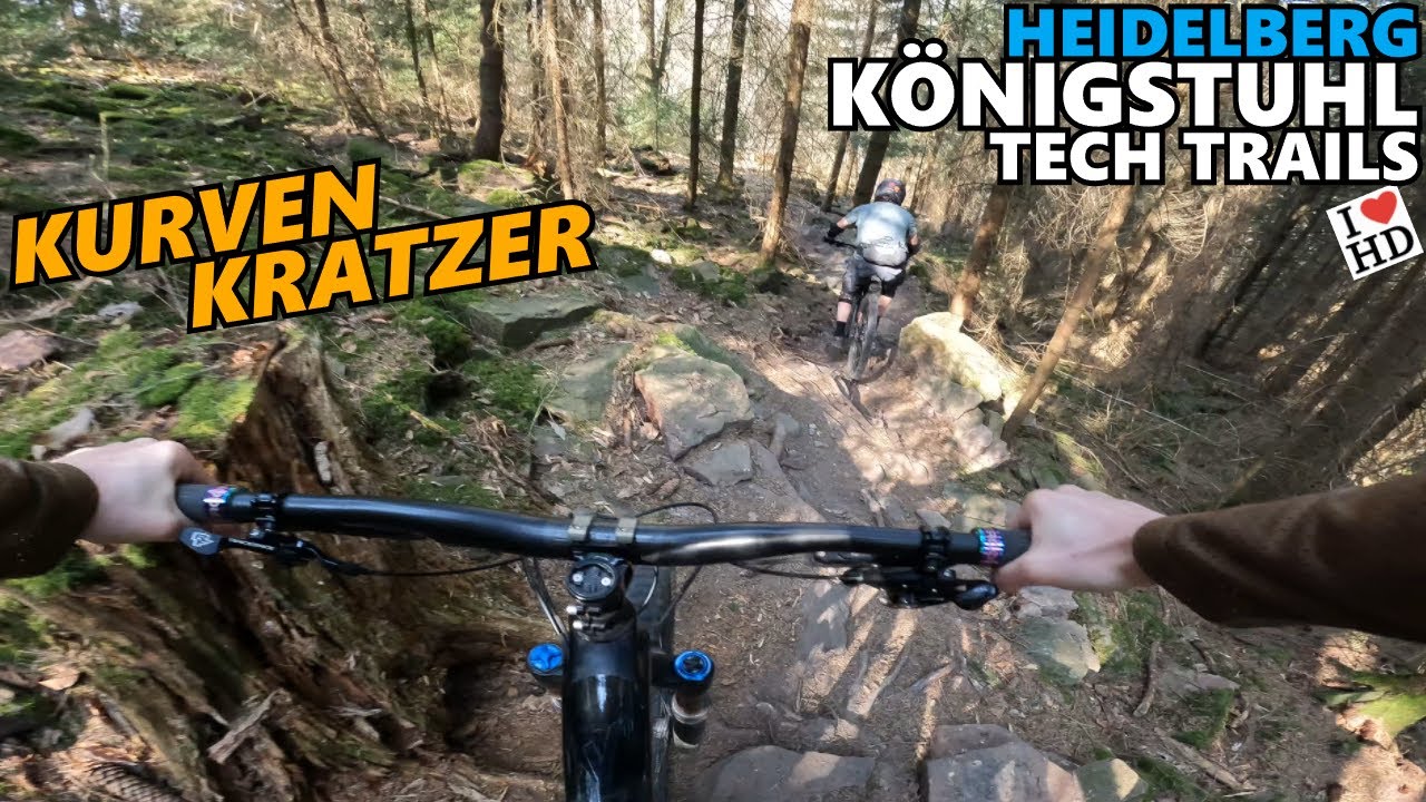 HEIDELBERG KÖNIGSTUHL Tech Trails: Kurvenkratzer / technischer Felsentrail / Mountainbike MTB