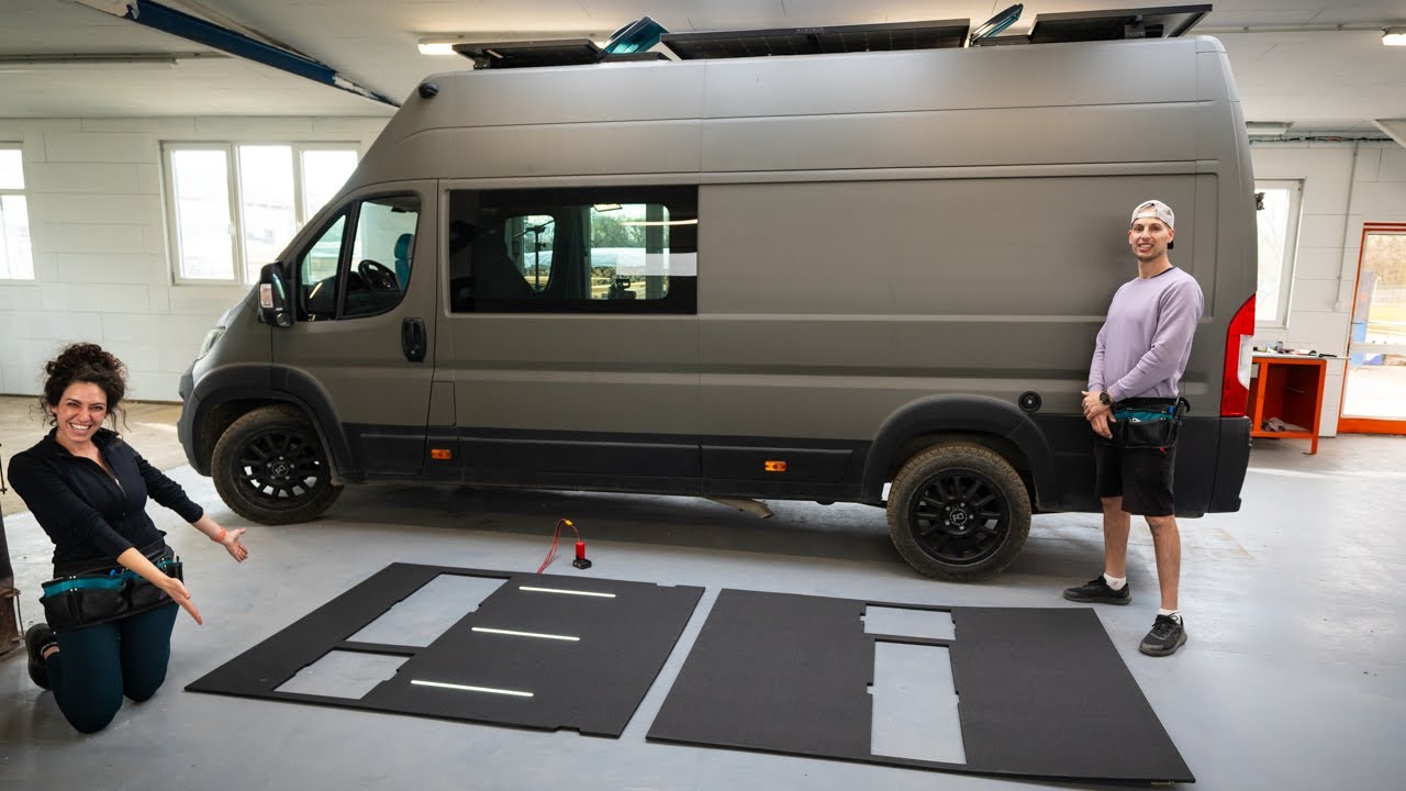 Installing DREAM Van Build Ceiling! Our Modern Campervan Conversion continues… 🥳