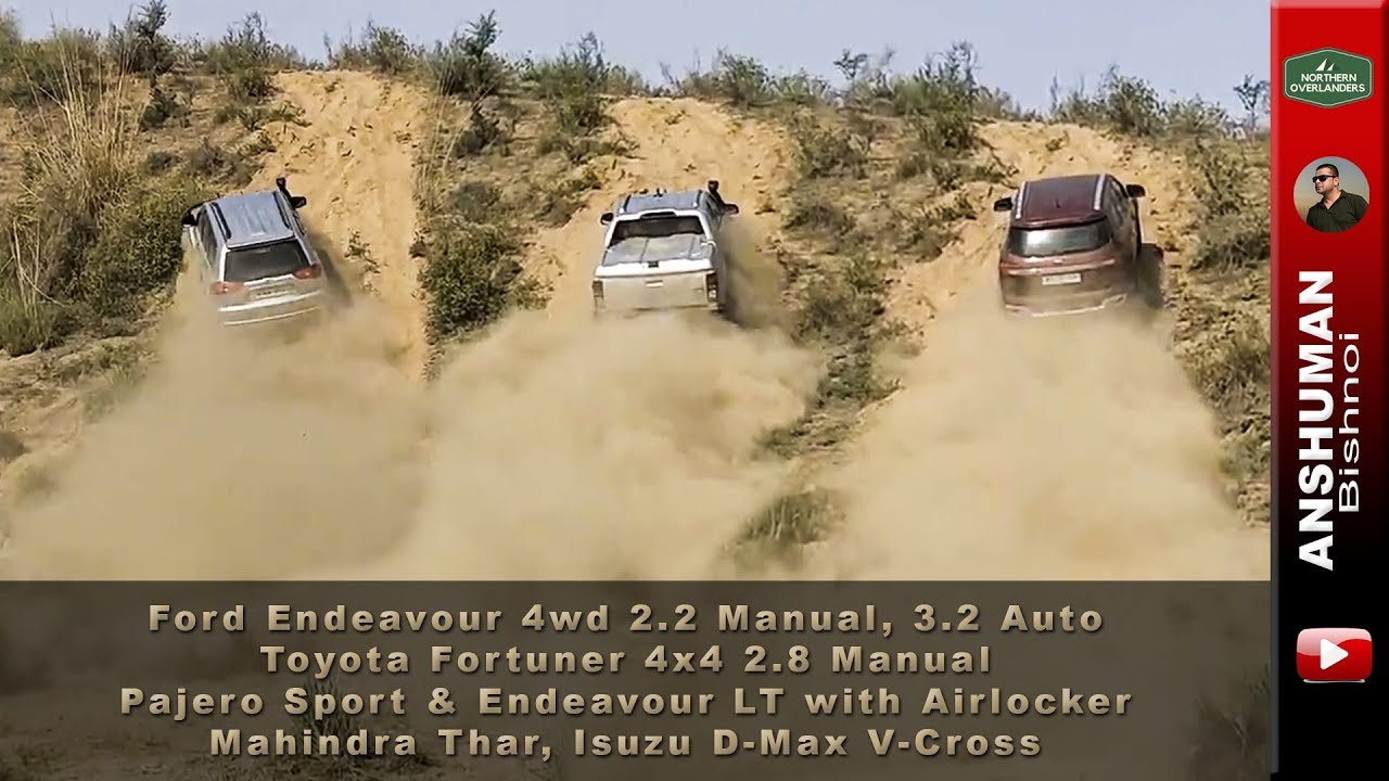 Endeavour 4wd 2.2 Manual & 3.2 Auto, Fortuner 2.8 Manual, Pajero Sport, V-Cross: Weekend Offroading