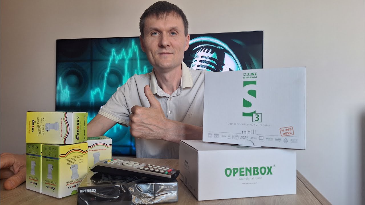 Распаковка OPENBOX S3 mini II Multistream, HEVC.