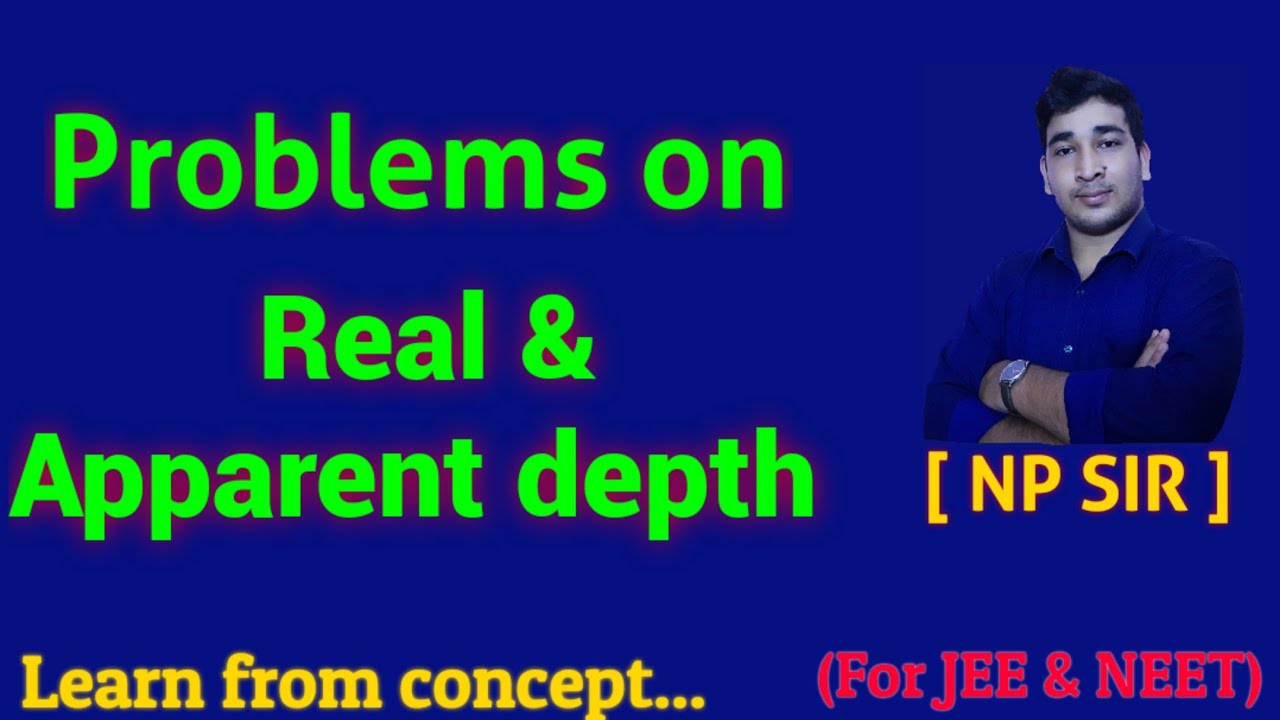 Problems on real & apparent depth