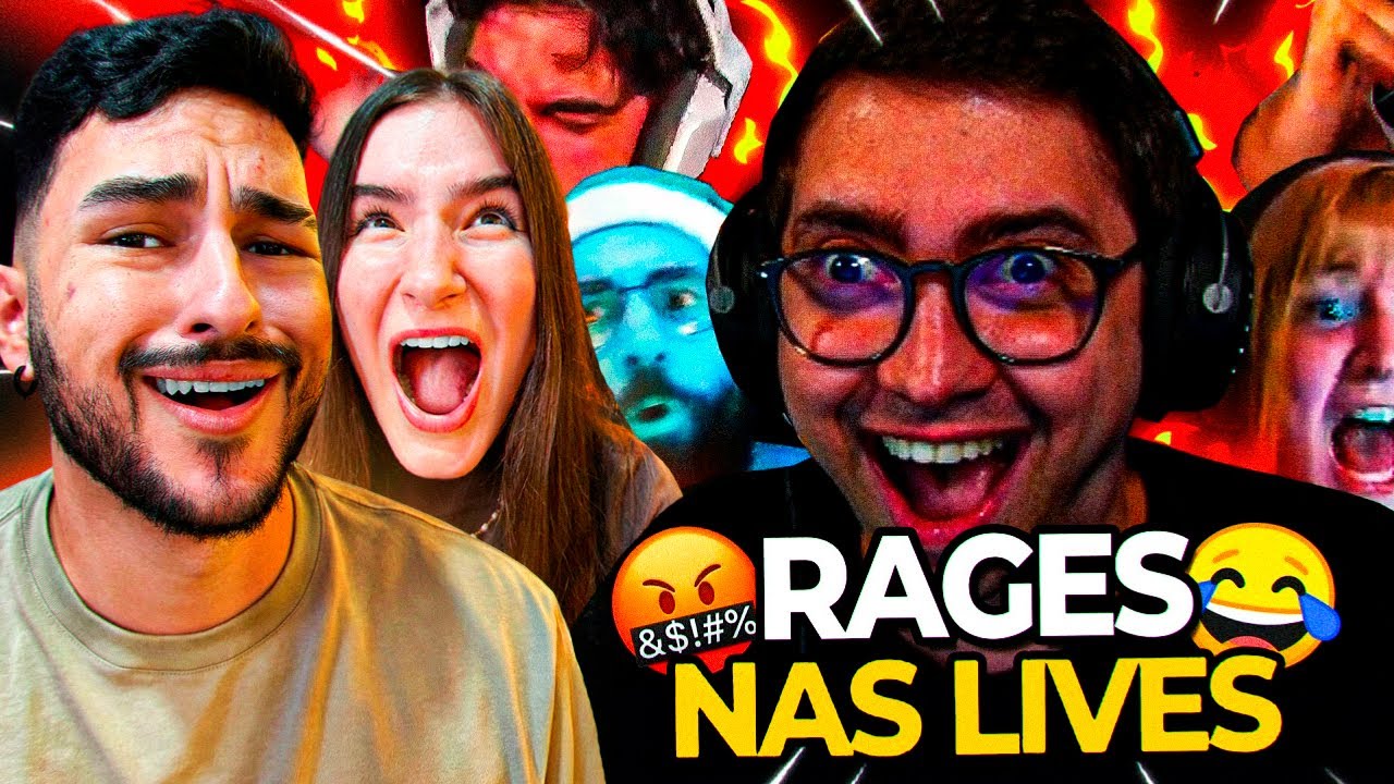 APENAS UNS RAGES ENGRAÇADOS NAS LIVES #02 | Viralizou Clips - Apenas um react