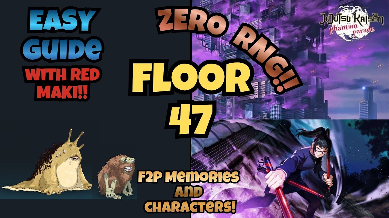 ILLUSORY TOWER FLOOR 47! F2P TEAMS!! EASY WIN!!! (JJK: Phantom Parade)