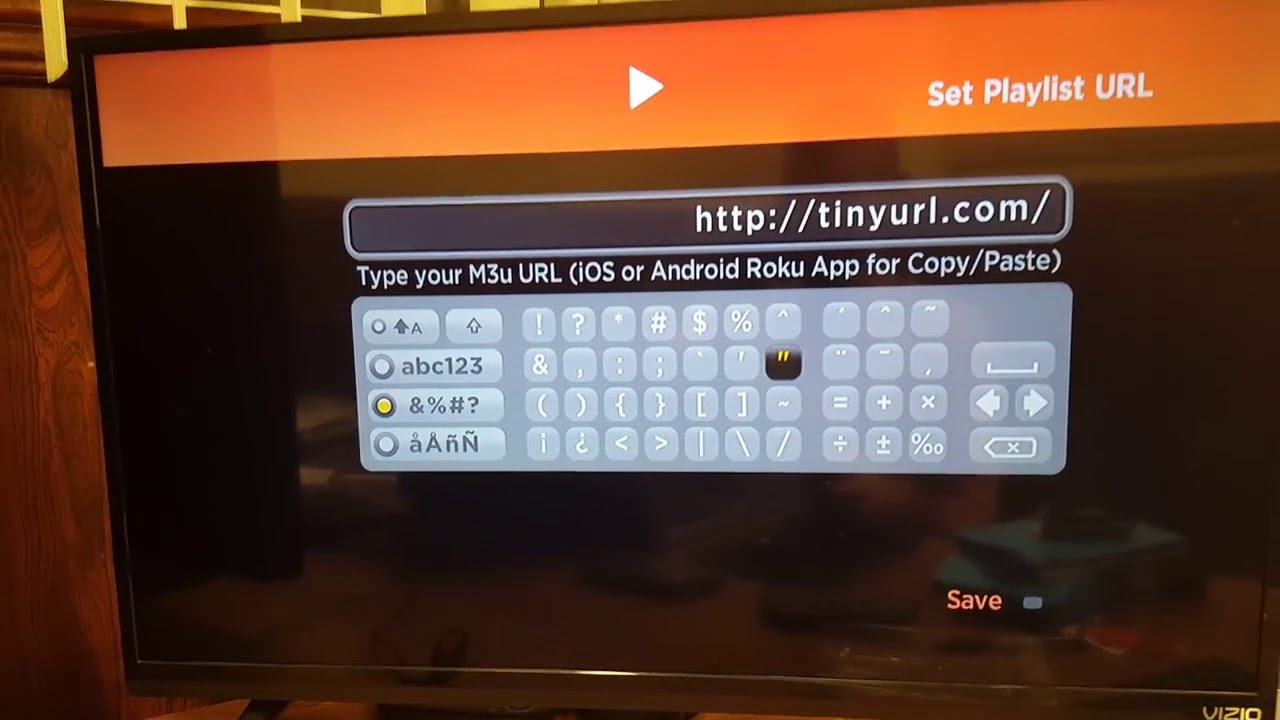 How to configure m3u playlist player for Roku IPTV
