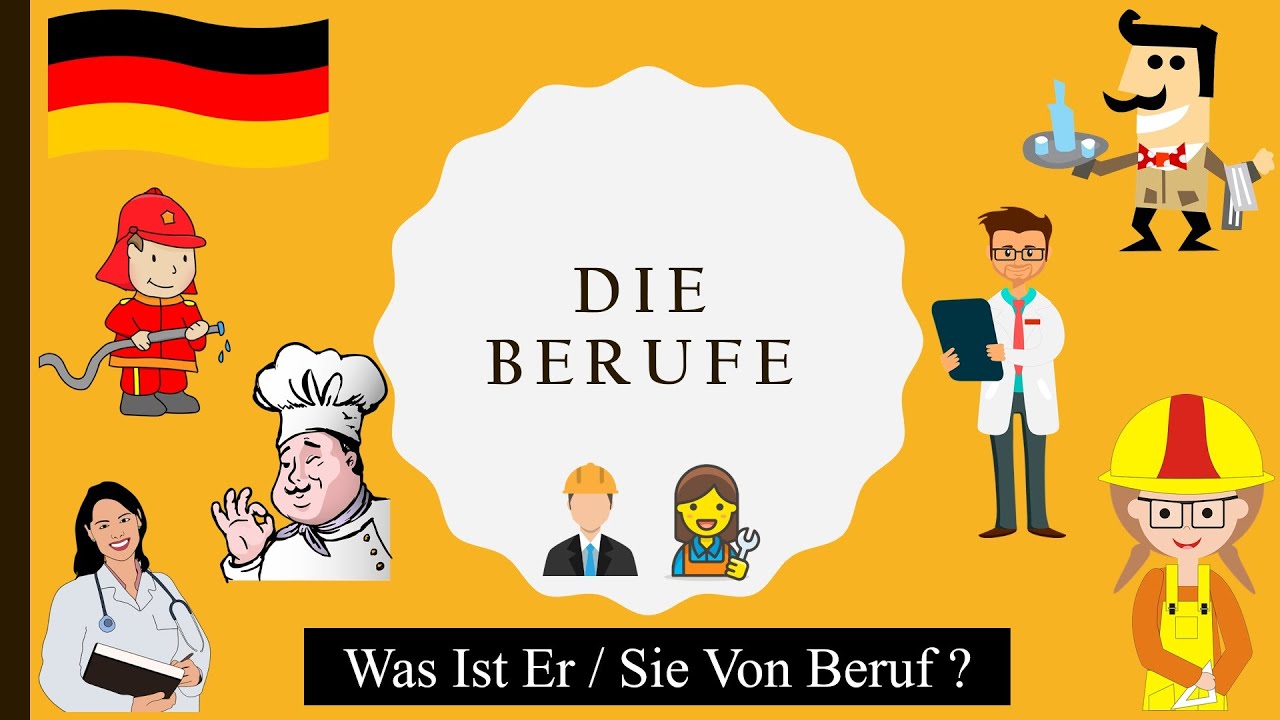 Was Ist Er / Sie Von Beruf ? | German Vocabulary A1-A2 | deutsche Vokabeln | Jobs