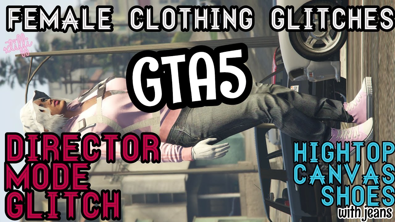 GTA5 | Female Components: High Top Canvas Shoes w/Jeans/Checkered
