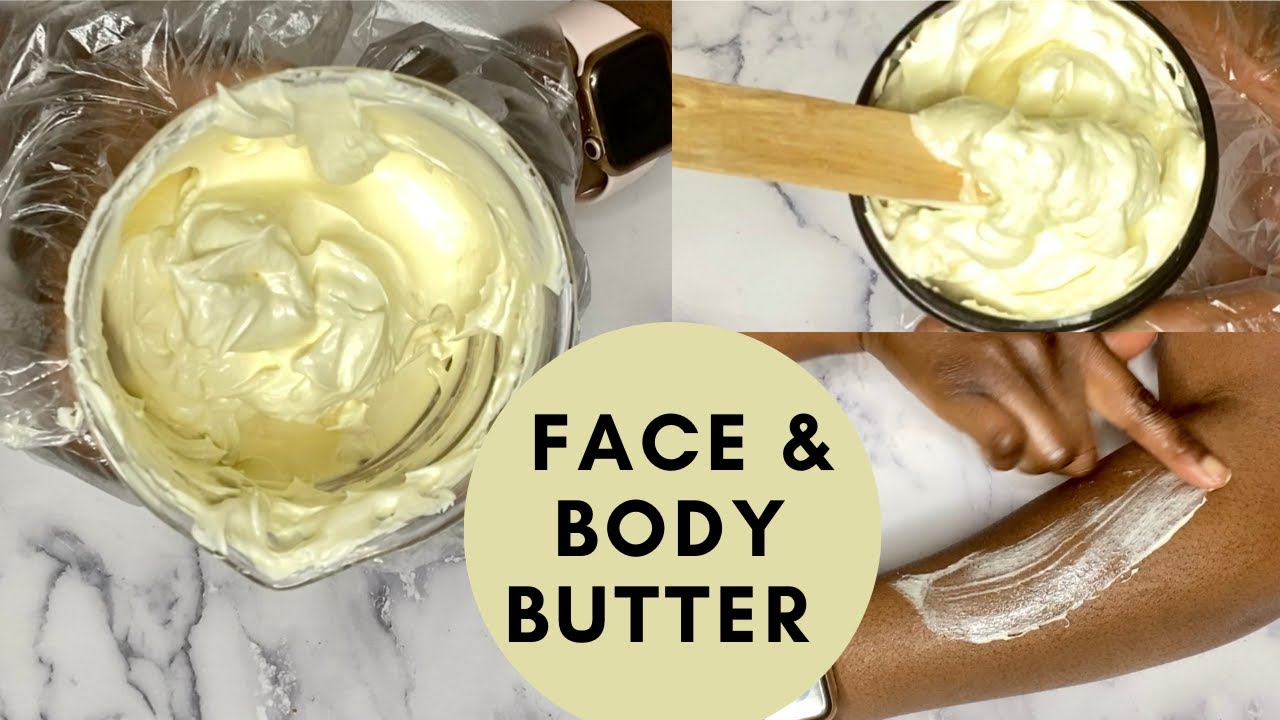 DIY Brightening Face And Body Butter- Fade Dark Spots Even Skin Tone