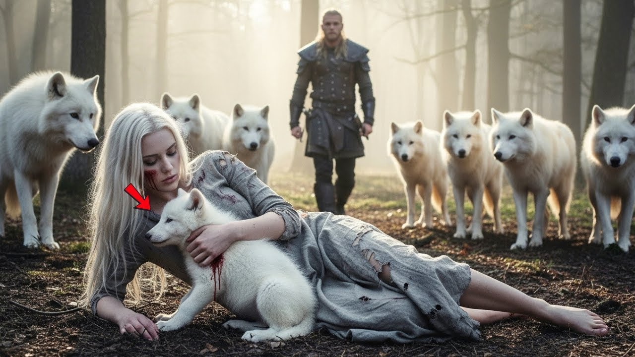 Sie Nutze Ihre Letzte Kraft, Um Ein Wolfsjunges Zu Retten — Der Alpha-König Fand Sie Blutend