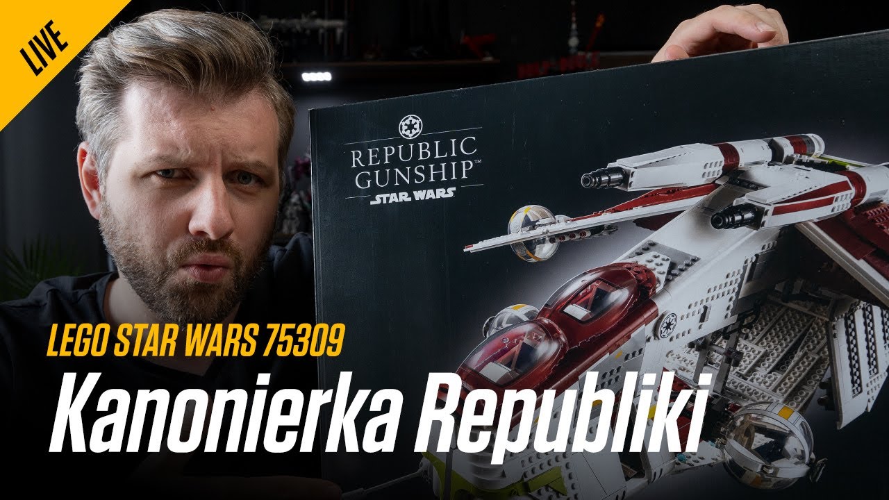 LEGO 75309 Kanonierka Republiki -  LEGO Star Wars UCS Republic Gunship Live Build