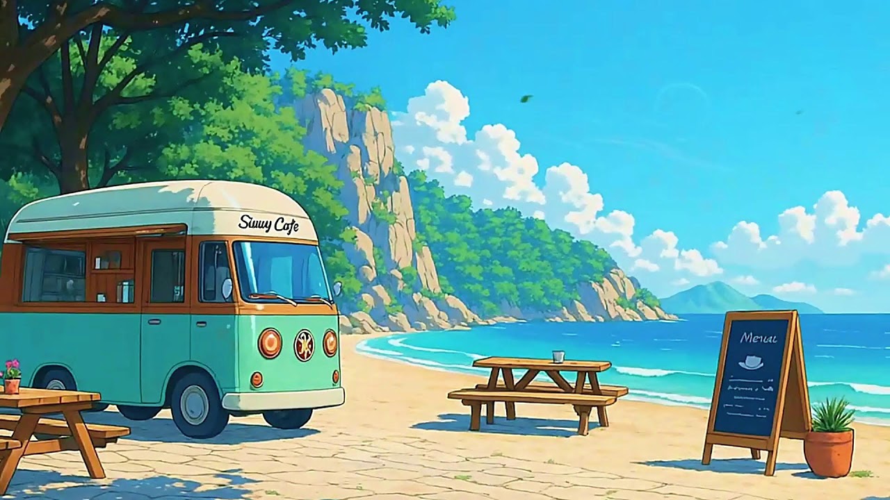 Lofi Summer Vibes 🏝 Ocean Breeze & Coffee Dreams for Relaxing Days ⛅ Lofi Hip Hop - Lofi Summer