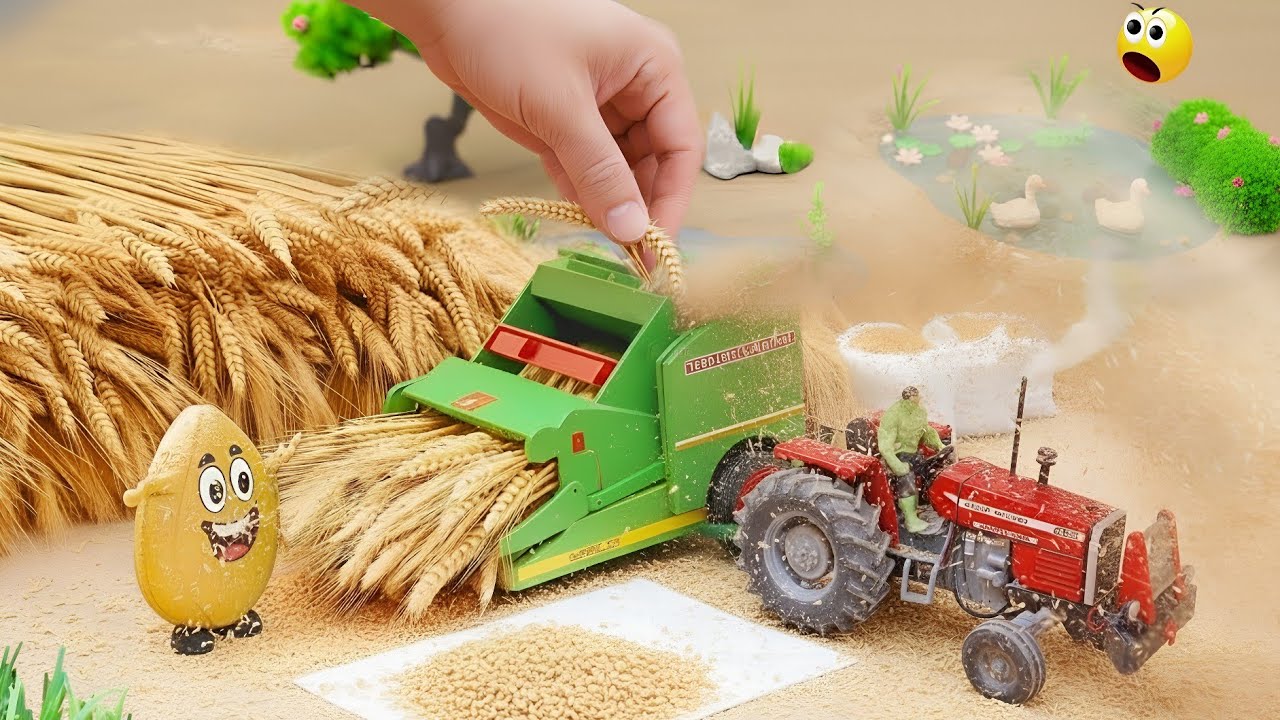 Powerful DIY Tractor & Plough Science Project&lrm;⁨ |TOP Creative Sentifaic Idea@MiniTractor100 