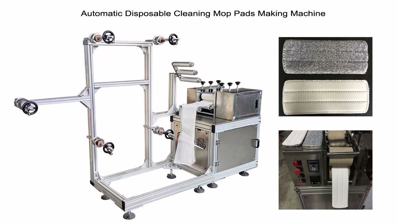 Disposable Cleaning Mop Pads Making Machine , Automatic Ultrasonic Welding Machine for Mop Pad