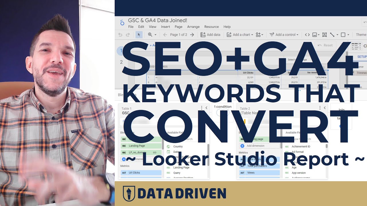 SEO and GA4: Keywords That Convert - Looker Studio Report
