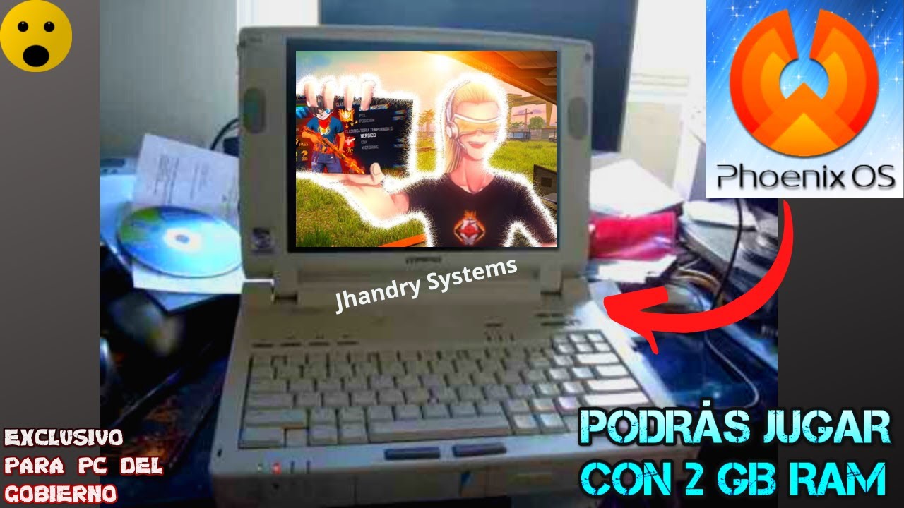 INSTALACI&Oacute;N Y CONFIGURACI&Oacute;N COMPLETA DE PHOENIX OS PARA JUGAR FREEFIRE CON 1 GB RAM PC DEL GOBIERNO