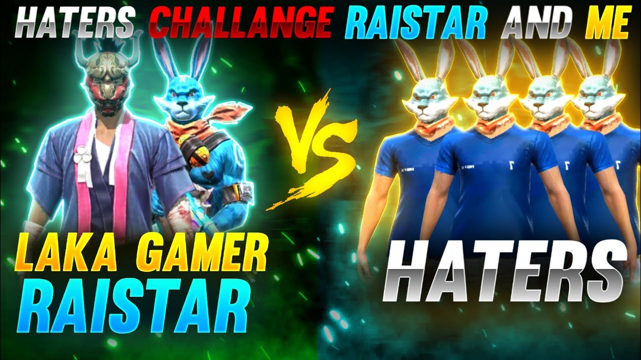 RAISTAR LAKA GAMER VS 4 PRO HATERS // 2 VS 4 RED NUMBER CUSTOM ROOM // WHO WON?