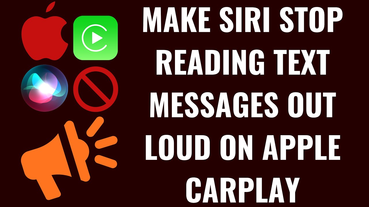 How to Make Siri Stop Reading Text Messages Out Loud on Apple CarPlay