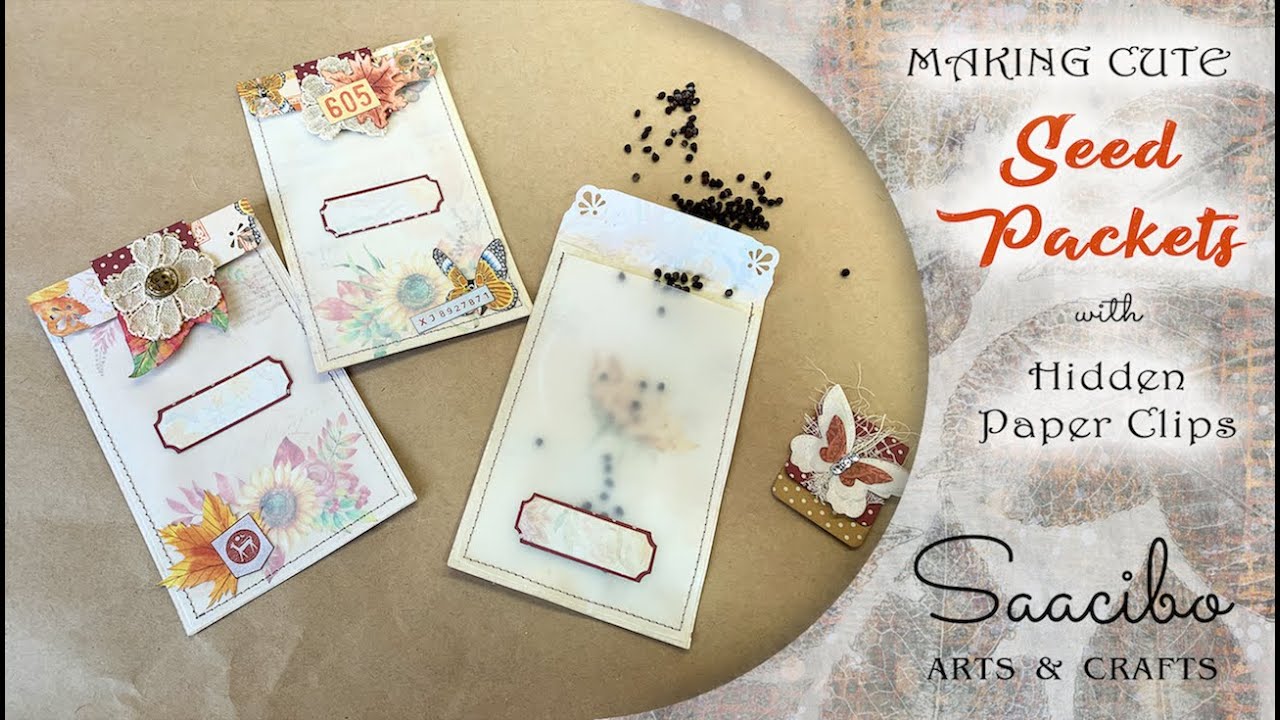 Making Cute Seed Packets with Hidden Paperclip Closures