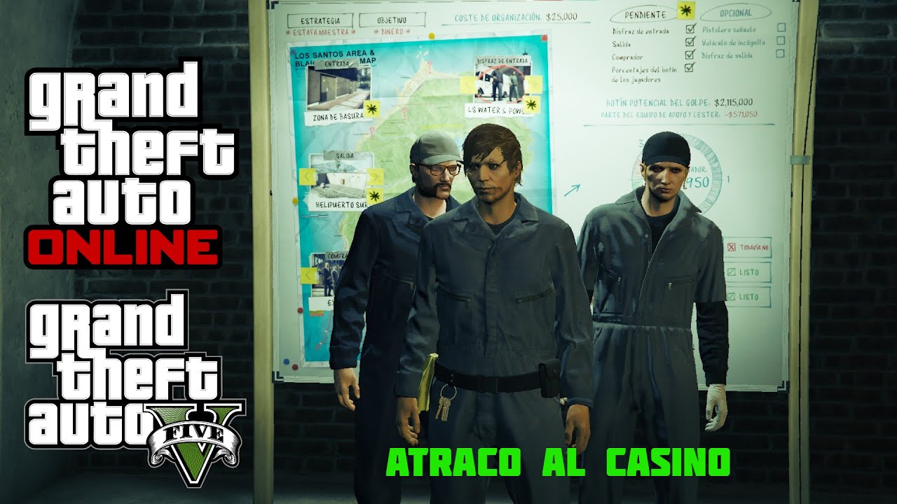 GTA 5 ONLINE - EL PEOR ATRACO AL CASINO DE LA HISTORIA! - feat Joaco1819 & Cotrof - daaS