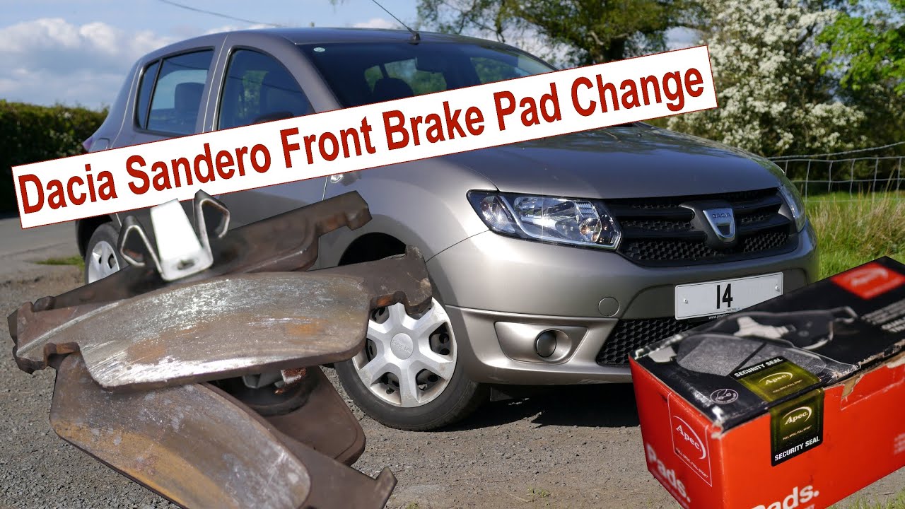 Changing Front Brake Pads on 2014 Dacia Sandero 🚗 1.2 Renault D4F Engine Duster Clio 🚗