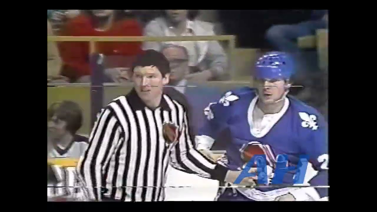 NHL Apr. 4, 1981 Toronto Maple Leafs v Quebec Nordiques (R) Ron Zanussi v Peter Stastny