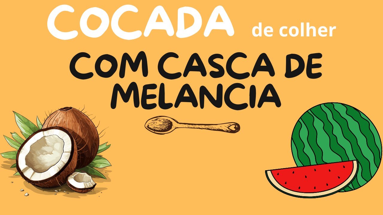 Transformei Casca de Melancia em Cocada de Colher 😍