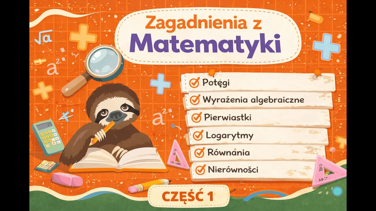 Zadania maturalne Potęgi, wyrażenia algebraiczne, pierwiastki, logarytmy, równania, nierówności cz.1