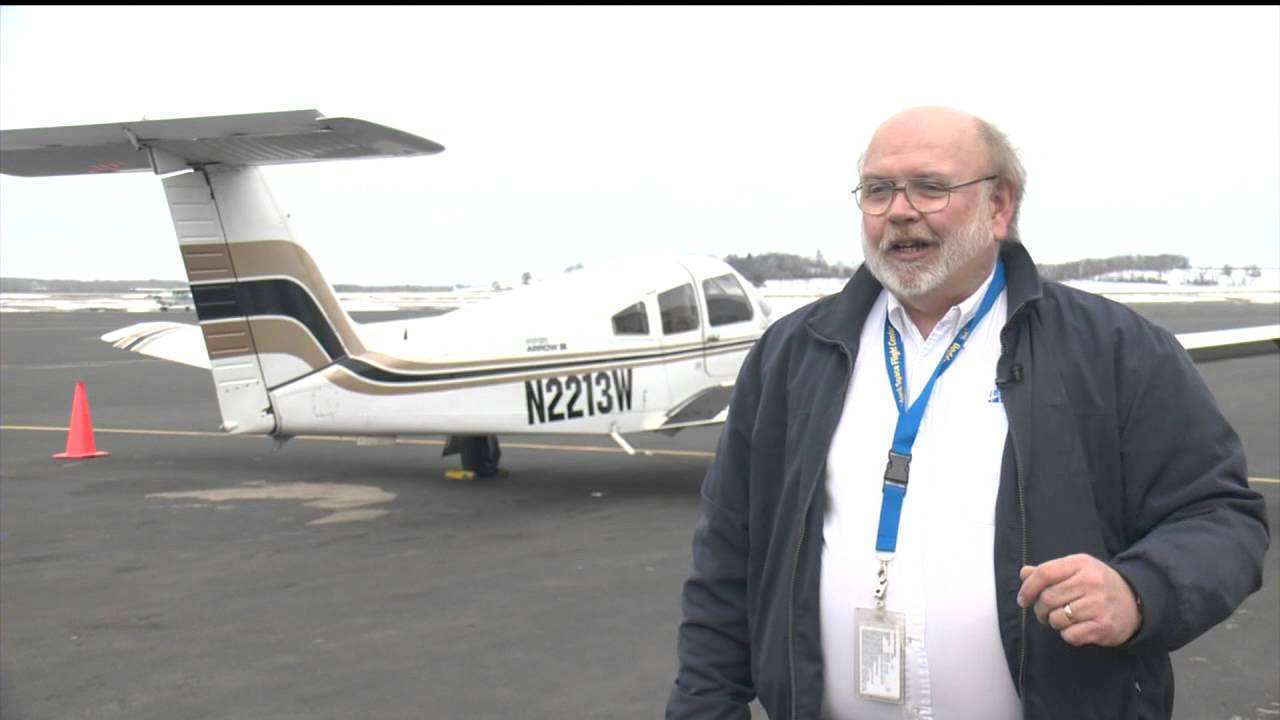 Air traffic control guides pilot to safety