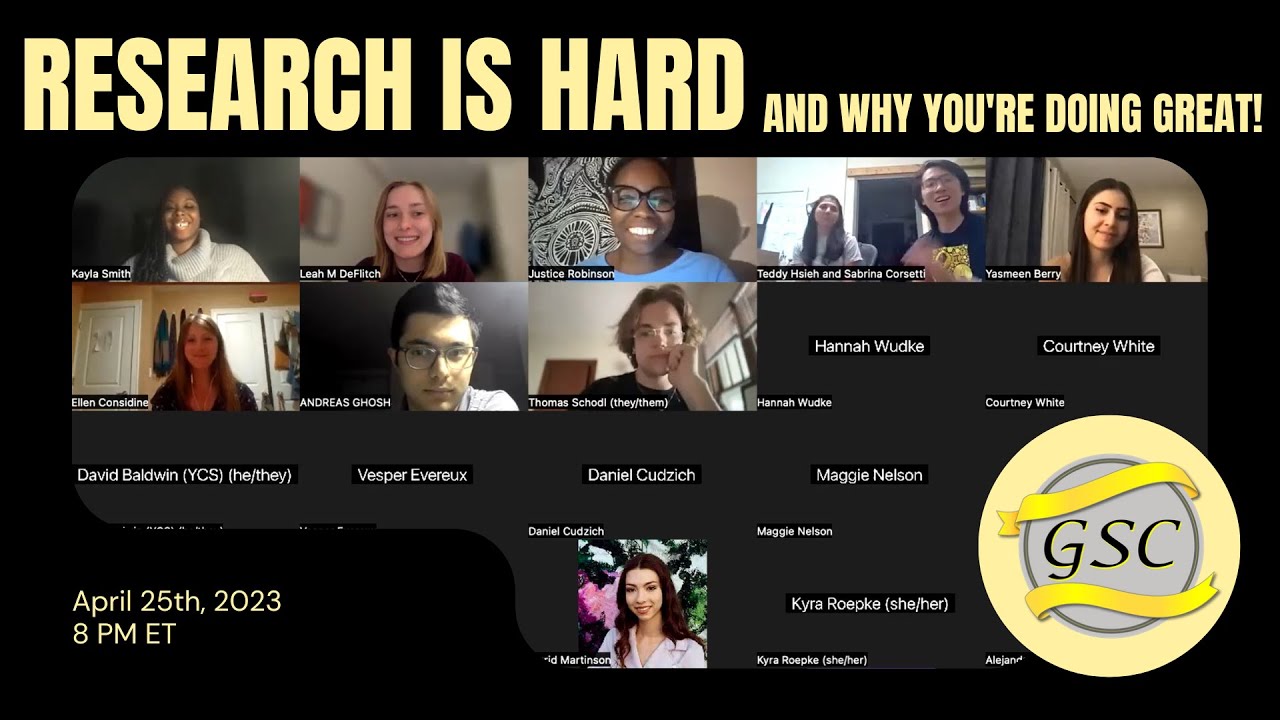 Research is Hard...and why you're doing great!