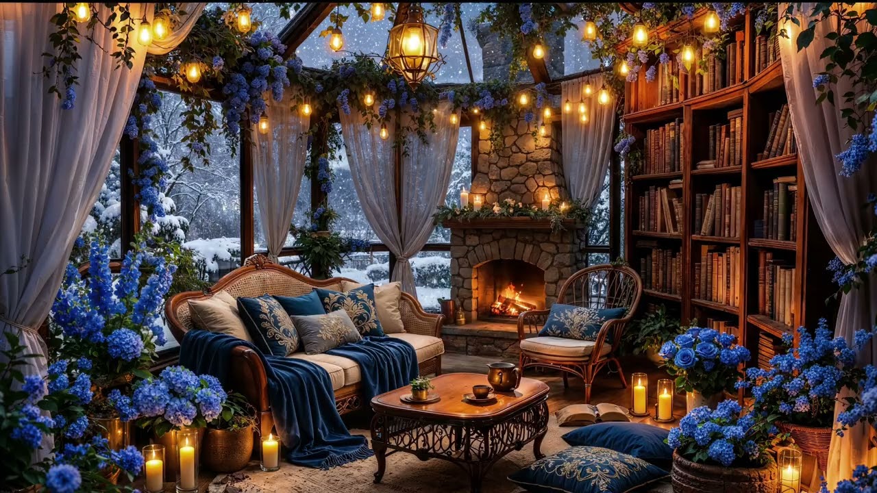 ☕ Slow Winter Moments: Warm Tea, Snow Outside, and Peace