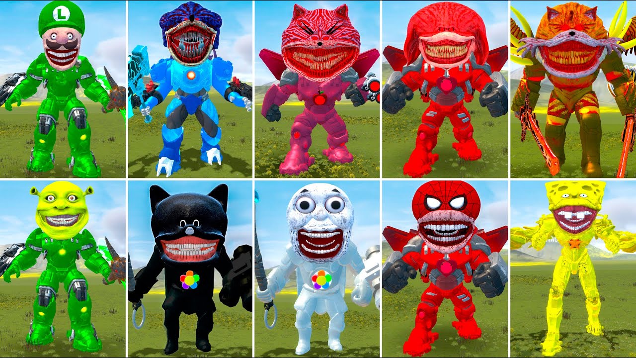 EVOLUTION OF NEW ALL MECHA TITAN SONIC TAPES FAMILY in Garry's Mod!