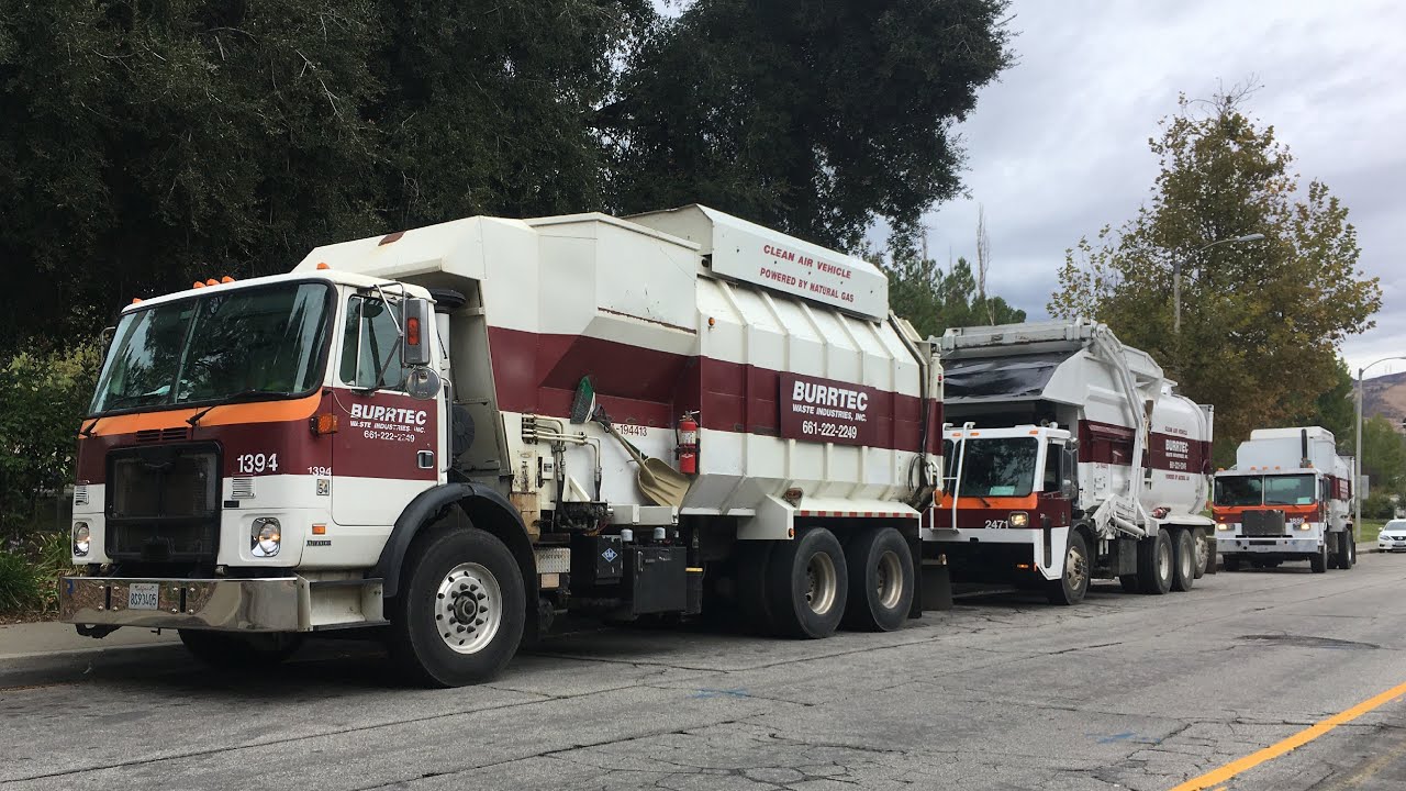 Burrtec Garbage Truck Compilation Santa Clarita Valley