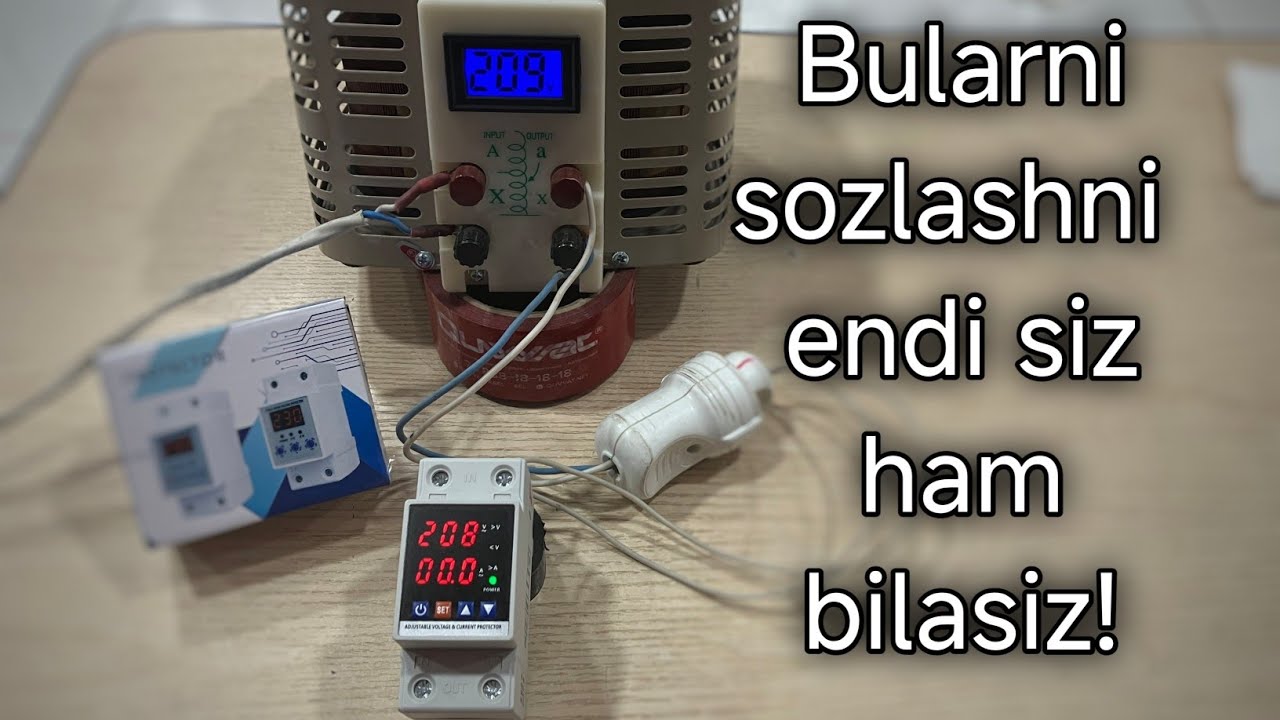 Xitoy kuchlanish relelarini sozlash - O'zbek tilida.