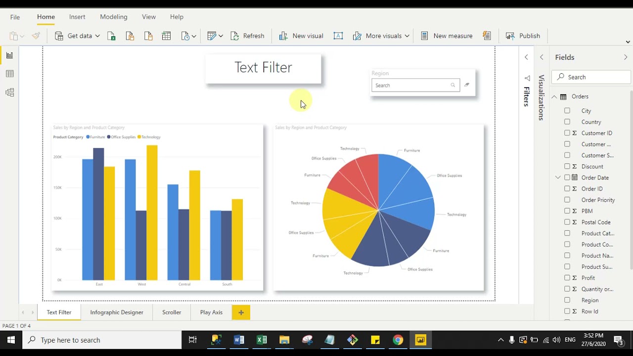 Custom Visuals in Power Bi | Text Filters | Infographic Designer | Scroller | Dynamic Slicer