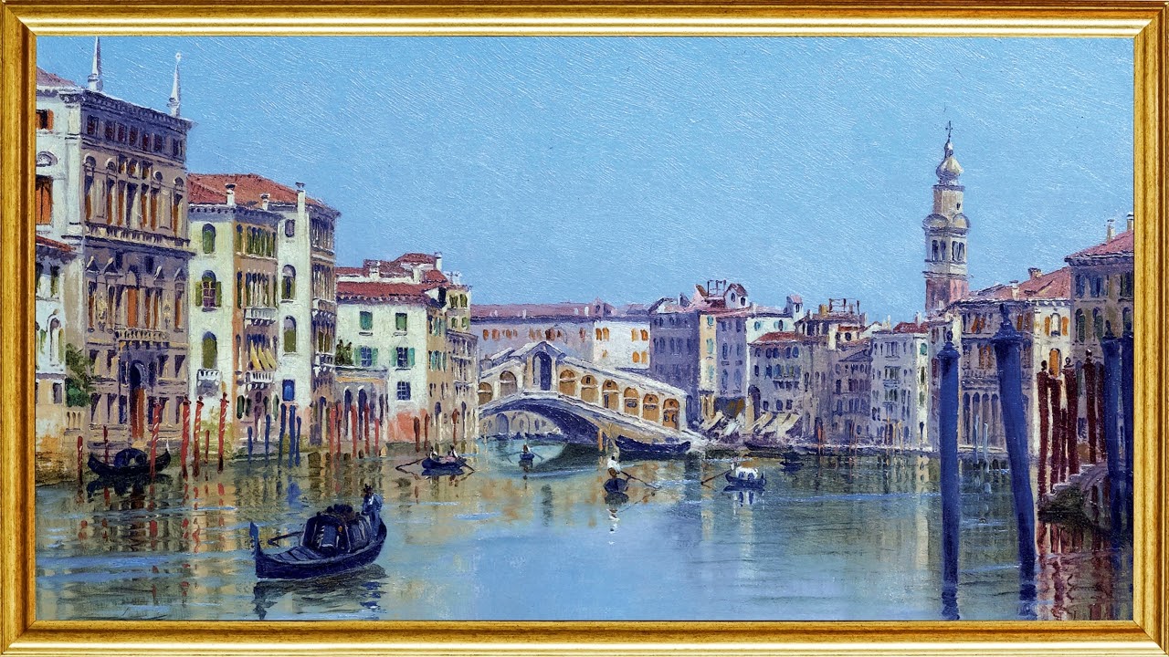 Venetian Charm - Rialto Bridge Classic Art Screensaver for Your TV