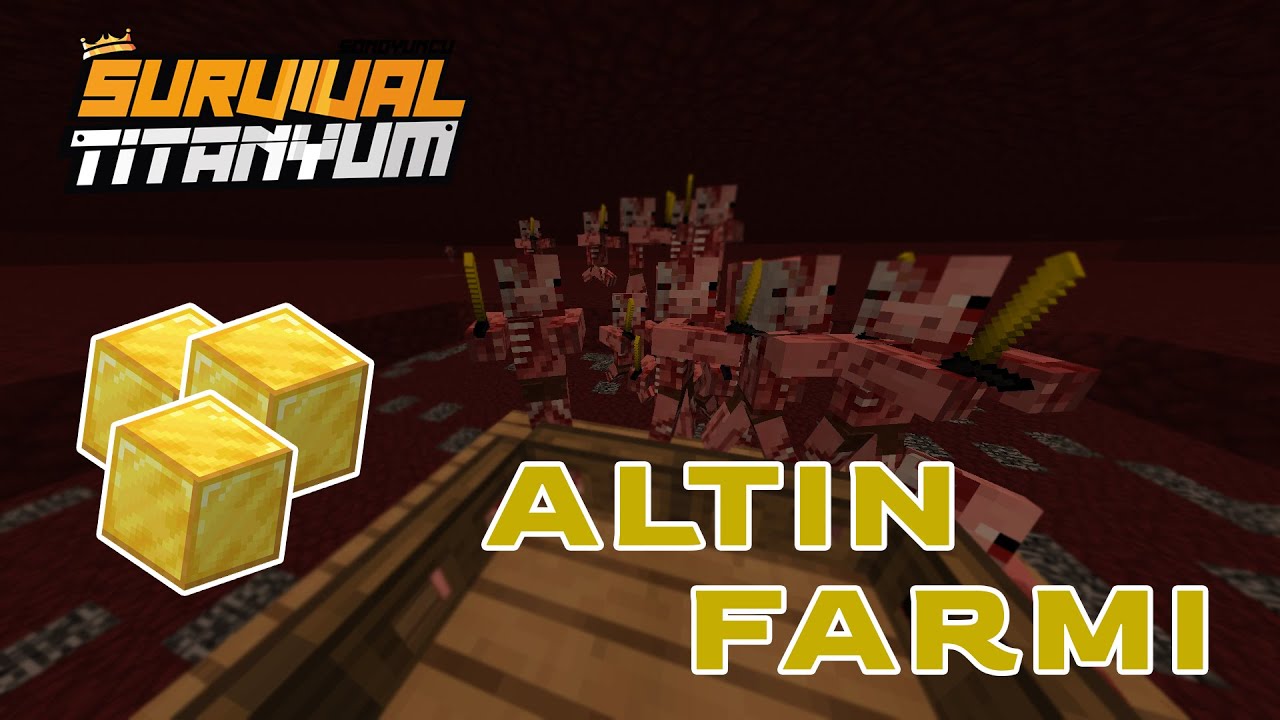 2 KATLI ALTIN FARMI | Minecraft Sonoyuncu | Survival Titanyum |