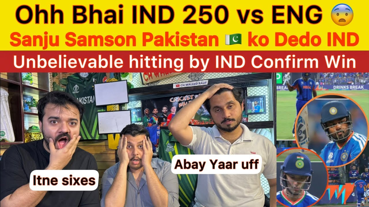IND 252 OHH bhai vs ENG SANU SAMSON tabahi batting | IND vs ENG Semifinal live unbelievable batting