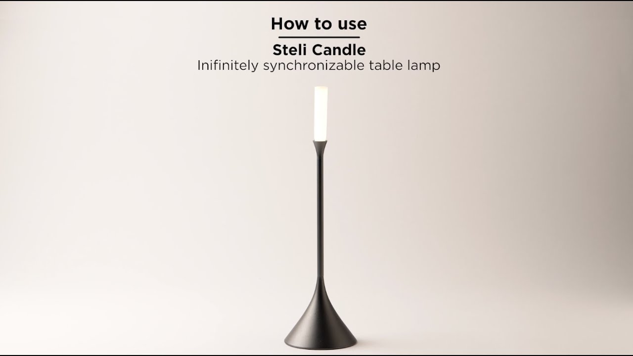 Lexon How to use Steli Candle lamp