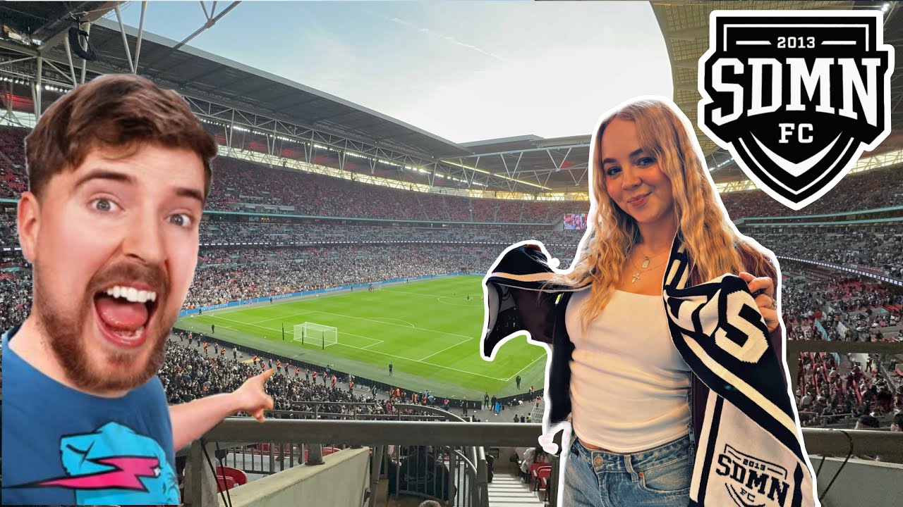 GOING TO THE SIDEMEN CHARITY MATCH WITH MR BEAST! Vlog! SEEING KSI AND SPEED