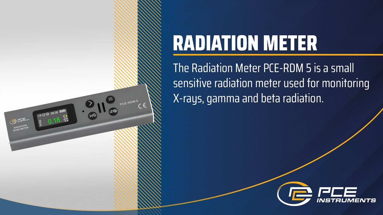 Radiation Meter PCE-RDM 5 for dose measurement of X-ray, gamma and beta radiation | PCE Instruments