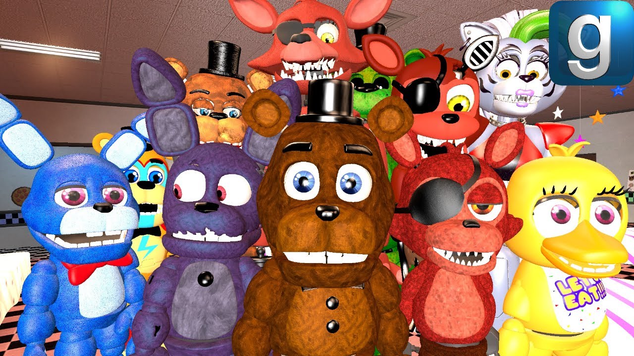 Gmod FNAF | Freddy And His Pals Turn Into Children!