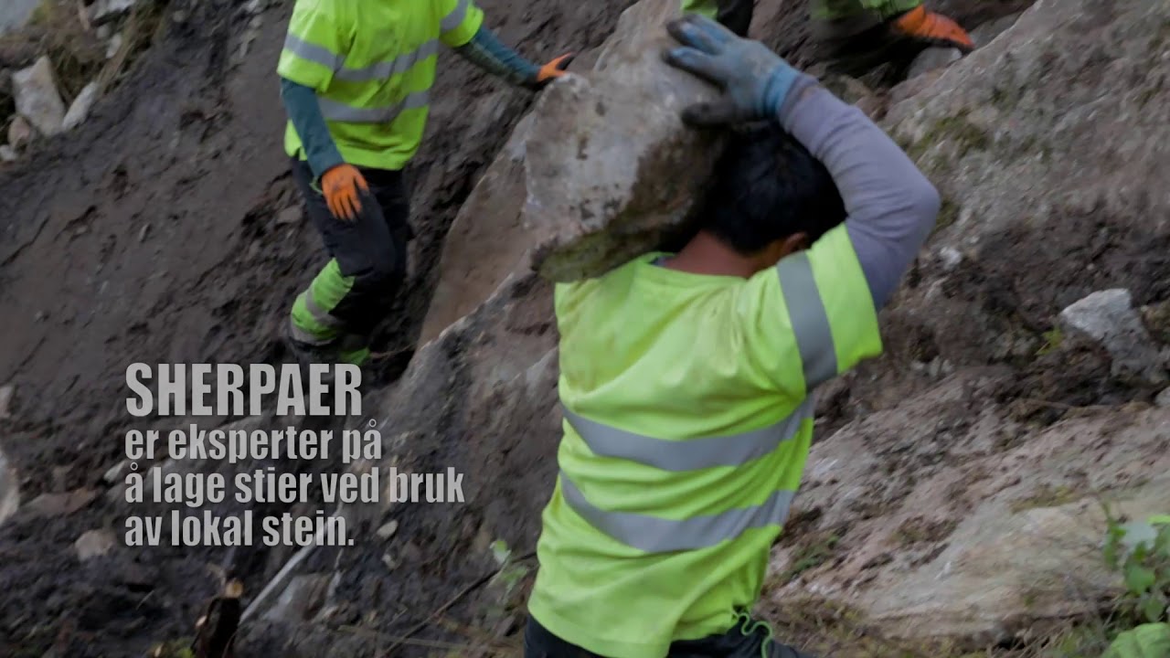 Oppstemten. Sherpa trappesti opp Ulriken i Bergen