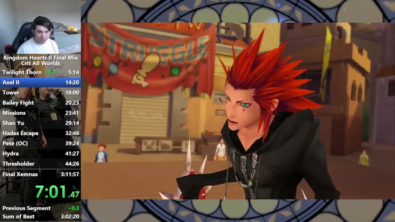 KH2FM Critical All Worlds Speedrun in 3:09:47
