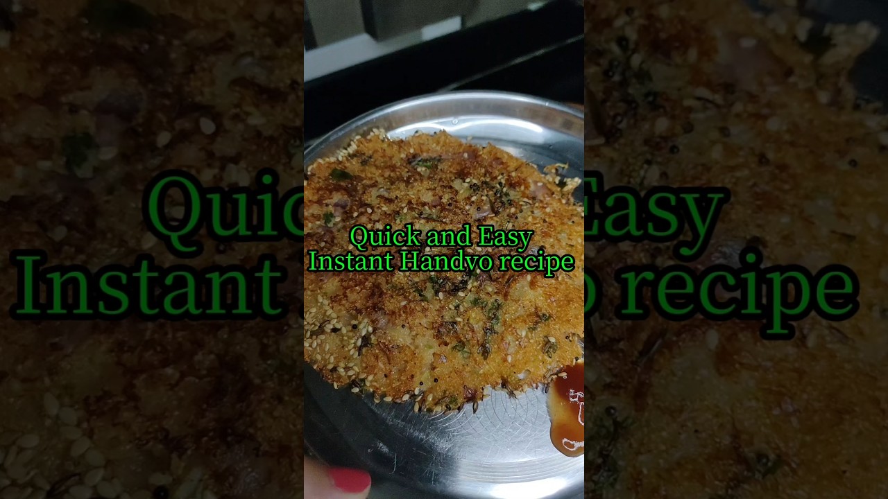 Quick and Easy Instant Handvo recipe #handvo #handvorecipe #shorts
