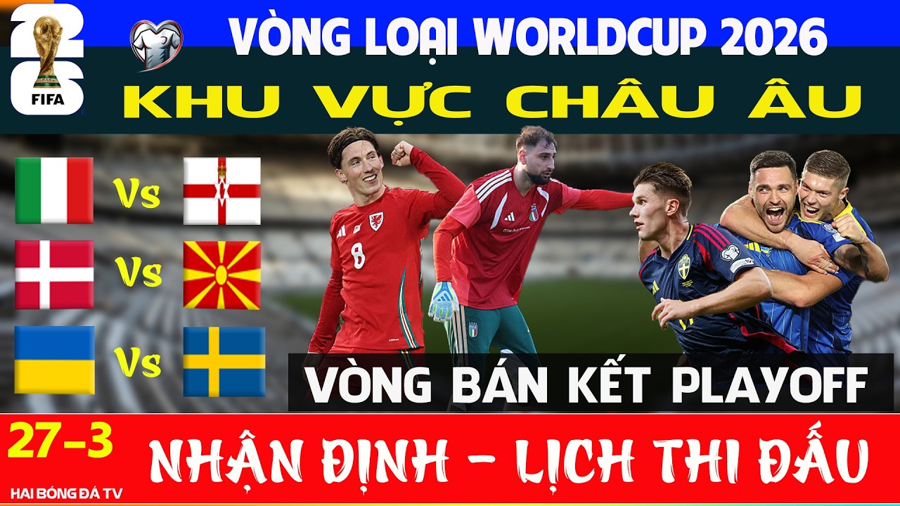 NHẬN ĐỊNH V&Agrave; LỊCH THI ĐẤU V&Ograve;NG LOẠI WC 2026 KHU VỰC CH&Acirc;U &Acirc;U BK PLAY OFF