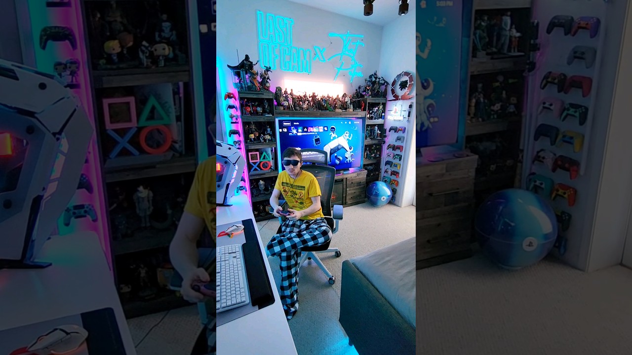 Playing PS5 games on a 215