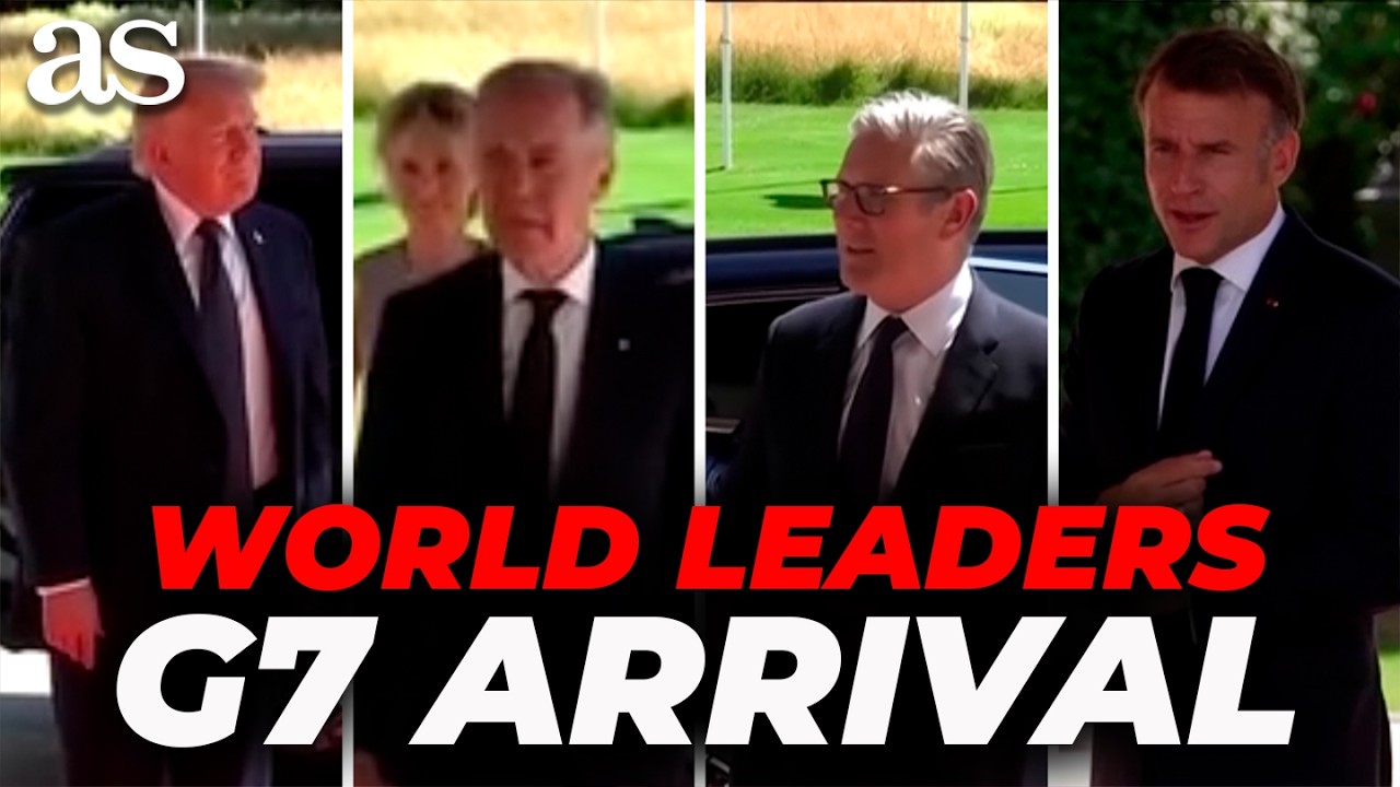 TRUMP, MACRON, LULA, STARMER and CARNEY make powerful G7 arrivals in Evian