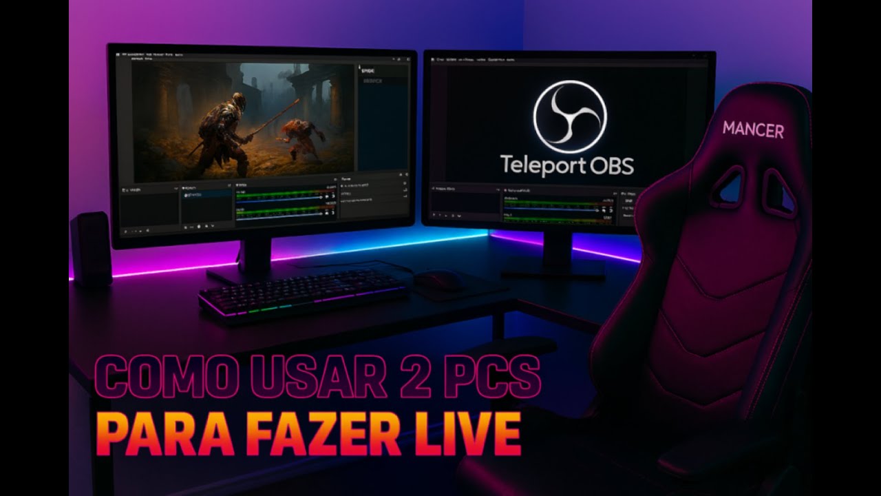 🧑‍💻Como Fazer Lives com 2 PCs Sem Placa de Captura Usando o Teleport OBS!☑️