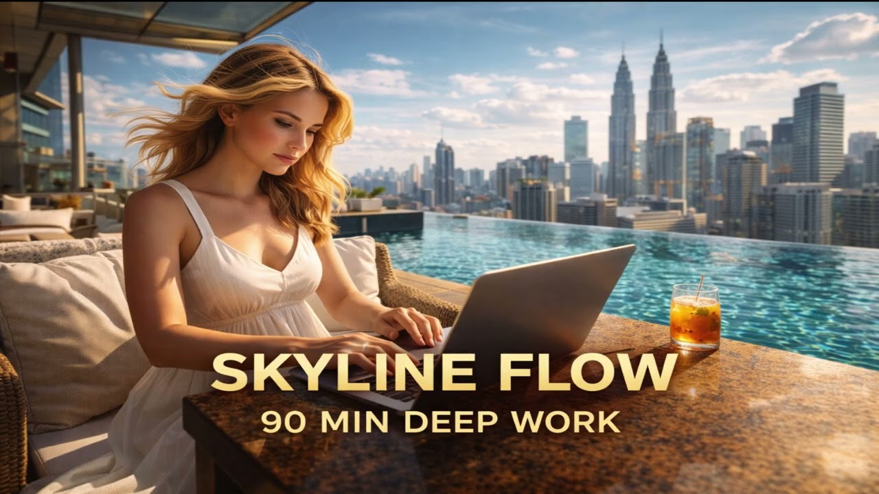 Skyline Flow 🌇 | 90 Min Deep Work Music for Coding, Study & Productivity