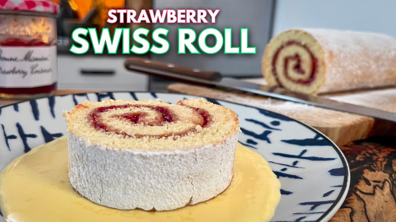 How to Make Strawberry Swiss Roll Recipe